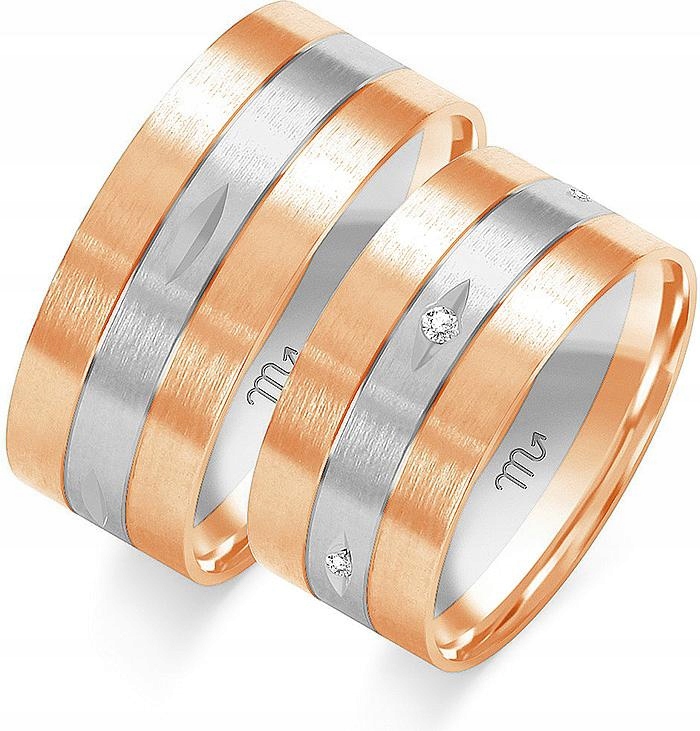 Svatební snubní prsten pro pár svatba 14K 585 velikost 20 21 22 svatební snubní prsten pro nevěstu