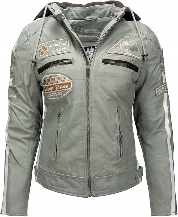 Dámská Kožená Motocyklová Bunda Urban Leather XL S Chrániči