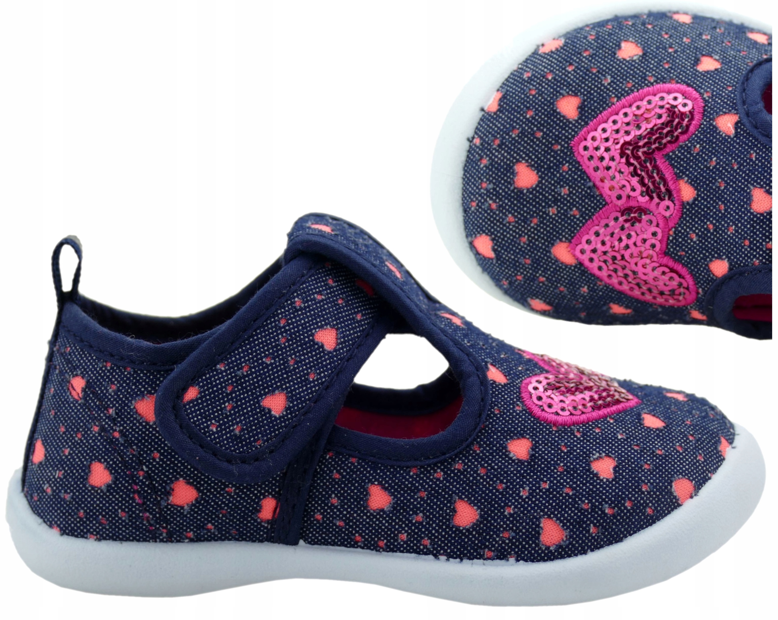 

Buty Dziecięce Trampki Szkolne Kapcie Rzepy 24
