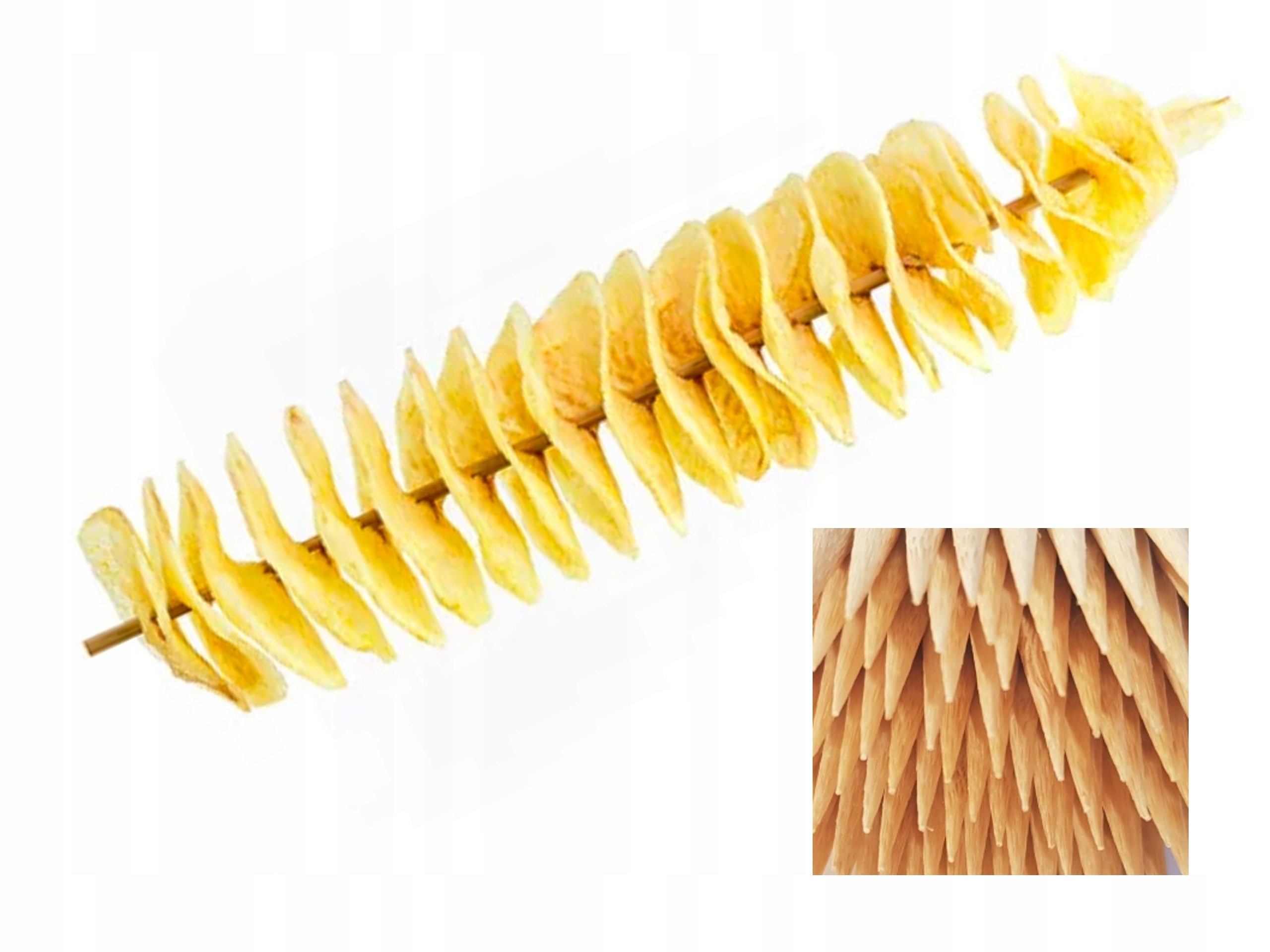 Tyčinky Ostré 50CM 5mm Pro Kudrnatý Brambor 500 Kusů Pzh Tvrdé