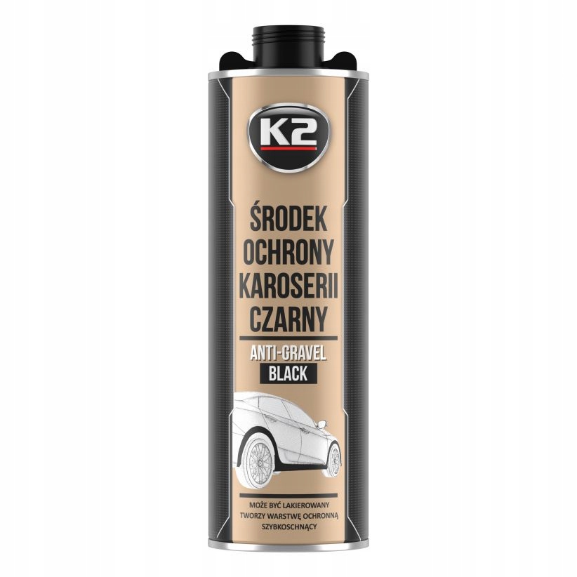K2 ŚRODEK OCHRONY KAROSERII CZARNY 1L POD PISTOLET