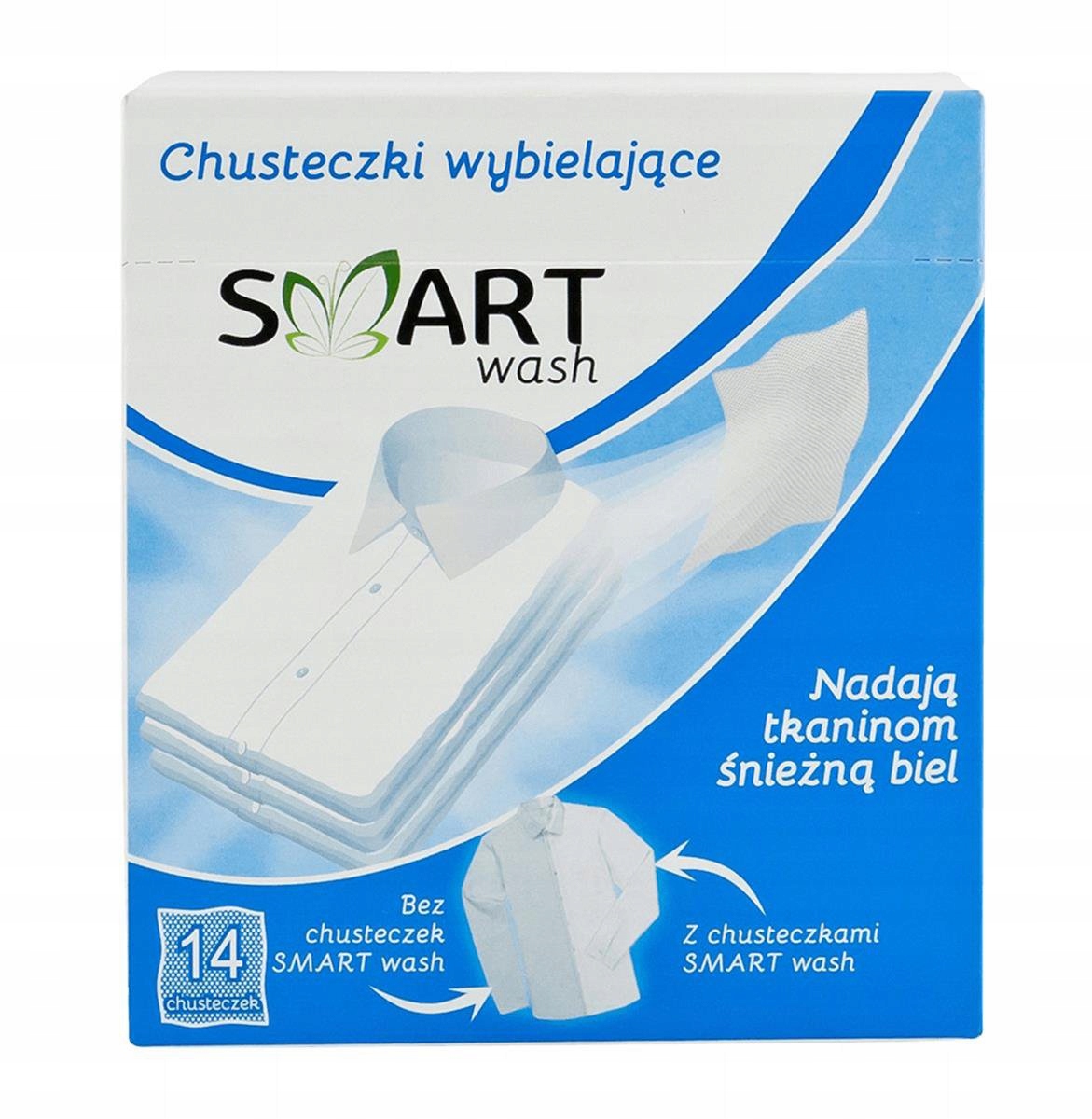 

Smart Wash Chusteczki Wybielające Do Prania 14SZT.