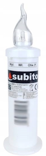 

Świeca Led do znicza 50dni Mocne Światło Białe