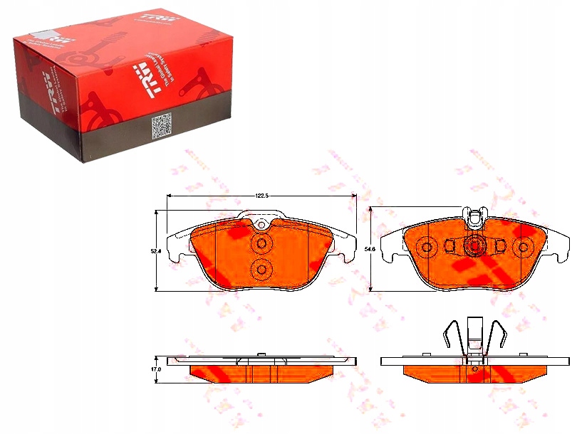 Brzdové Destičky Mercedes Zadní W204 07- X204 Svorek Asistent Kolize #34