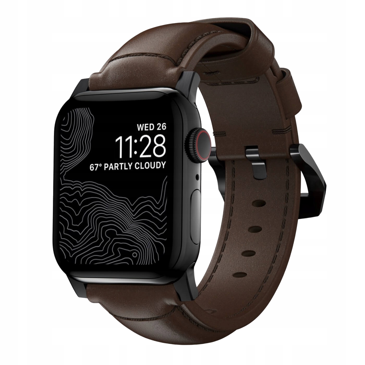 Nomad Traditional Band kožený řemínek pro Apple Watch 46 mm/49 mm kůže Horween