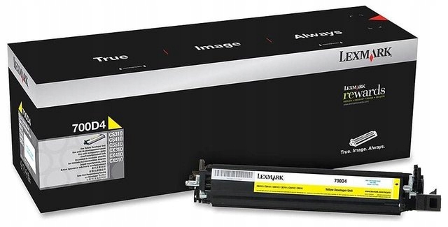 Toner Lexmark 700D4 Yellow Developer Unit 70C0D40 žlutý (žlutý)