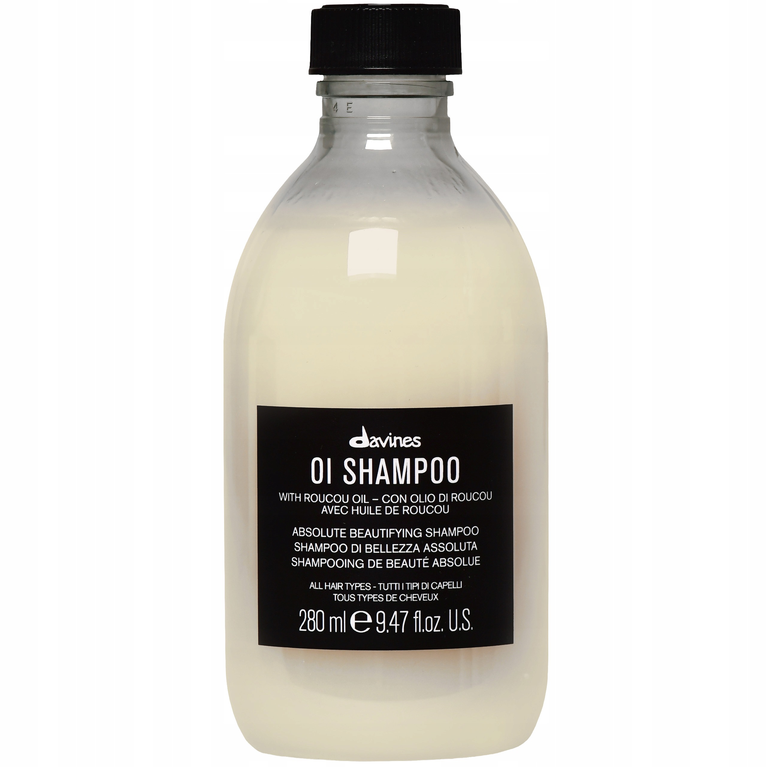 Měkké prameny Davines Oi Shampoo šampon pro lesk a hladkost 280 ml