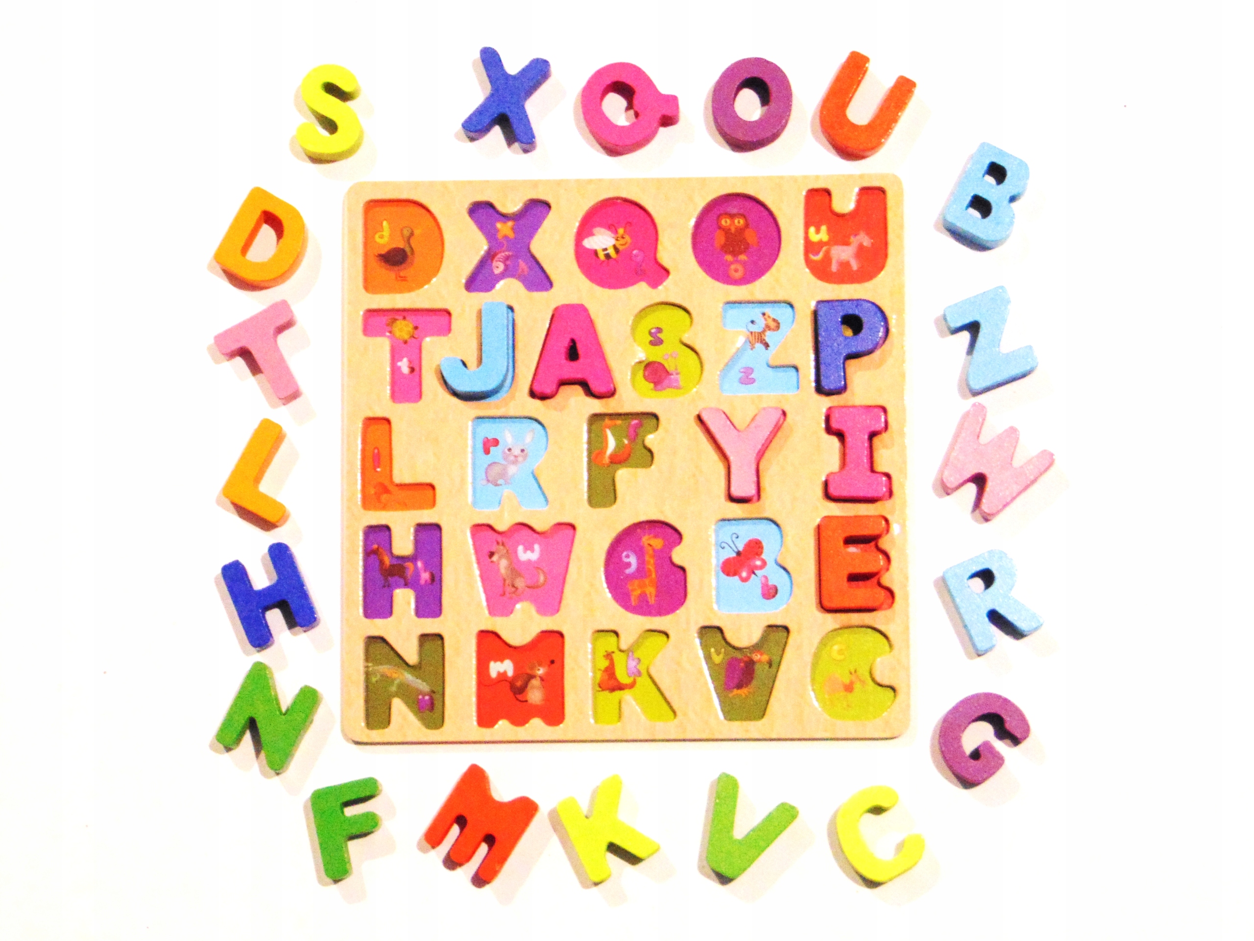 Деревянный пазл буквы,колодки образовательные 26el