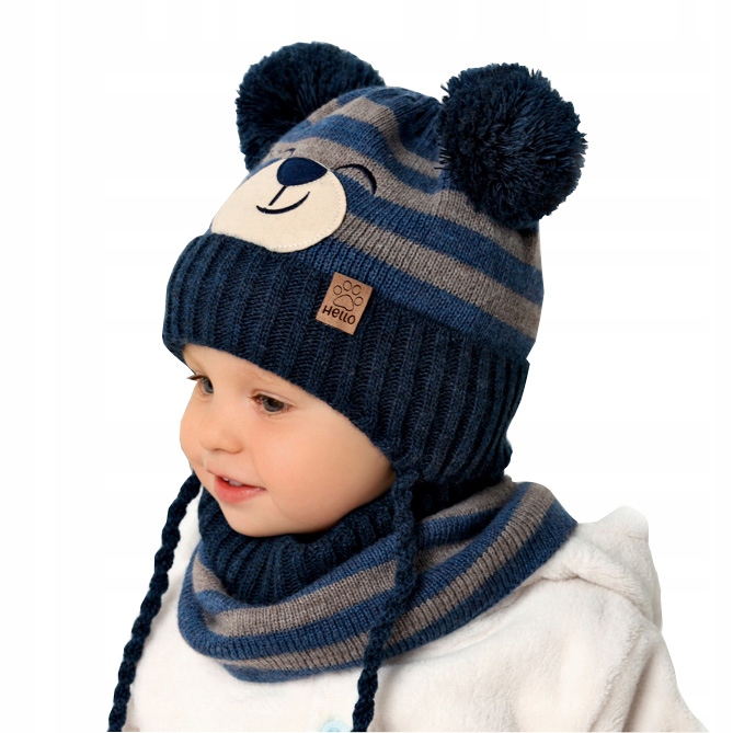 

Komplet Czapka Golf Zima 44 46 12 miesące+