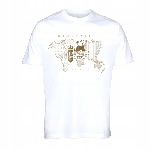T shirt Koszulka Worldwide biała męska M