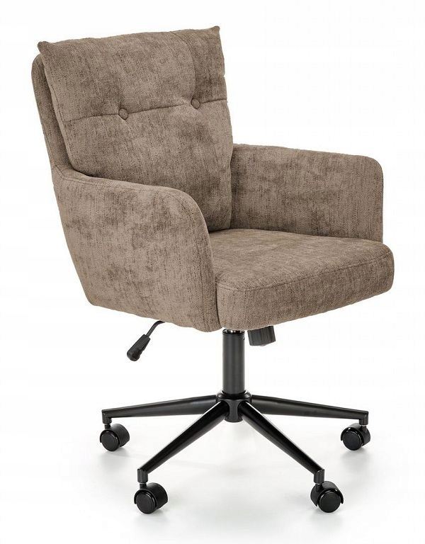 Fotel biurowy Flores ciemny beż obrotowy