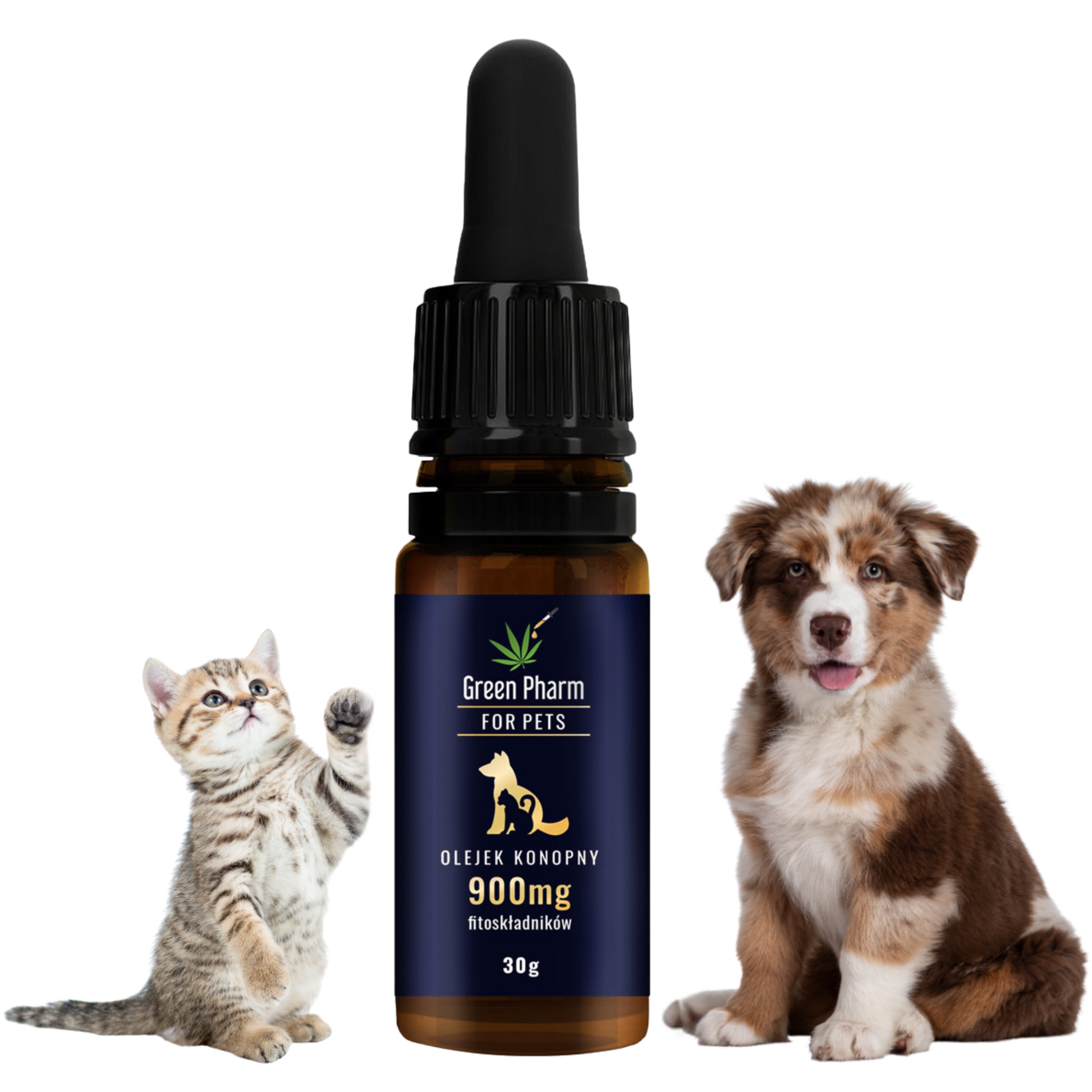 Levně Cbd olej pro psa Konopný 900 mg Veterinární na Stres Úzkost a zklidnění