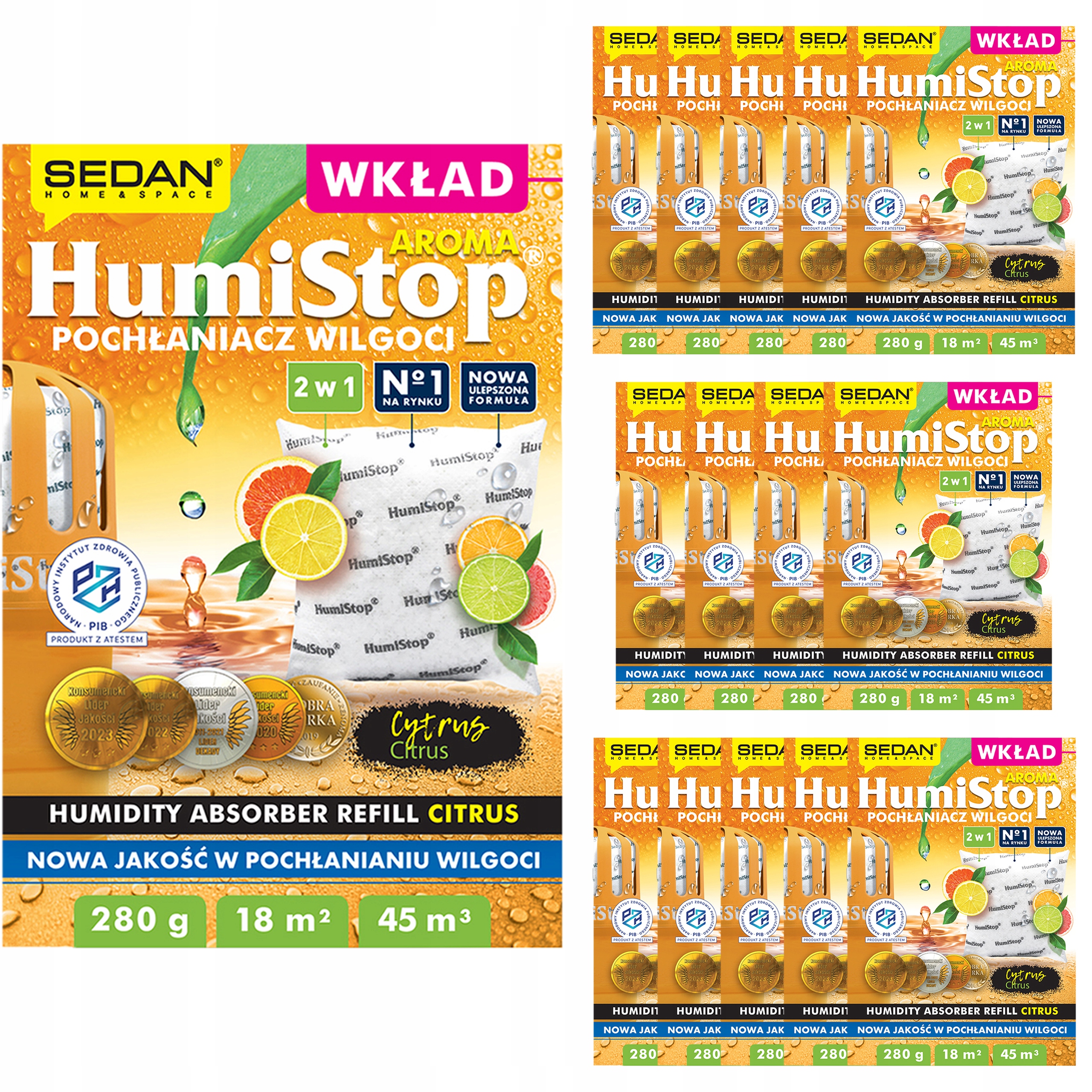 15 x Vôňová vložka do Pohlcovač Vlhkosti Odvlhčovač vzduchu do pivničného domu