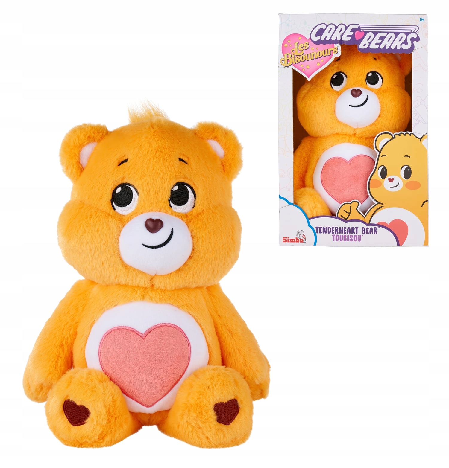 Simba Toys Carebear Tenderheart Bear Plyšový medvídek v krabici 35 cm
