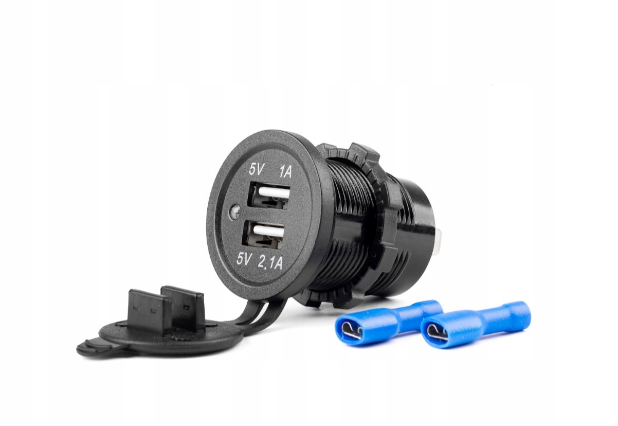 USB 5V 3,1A GNIAZDO SAMOCHODOWE ŁADOWARKA 12-24V