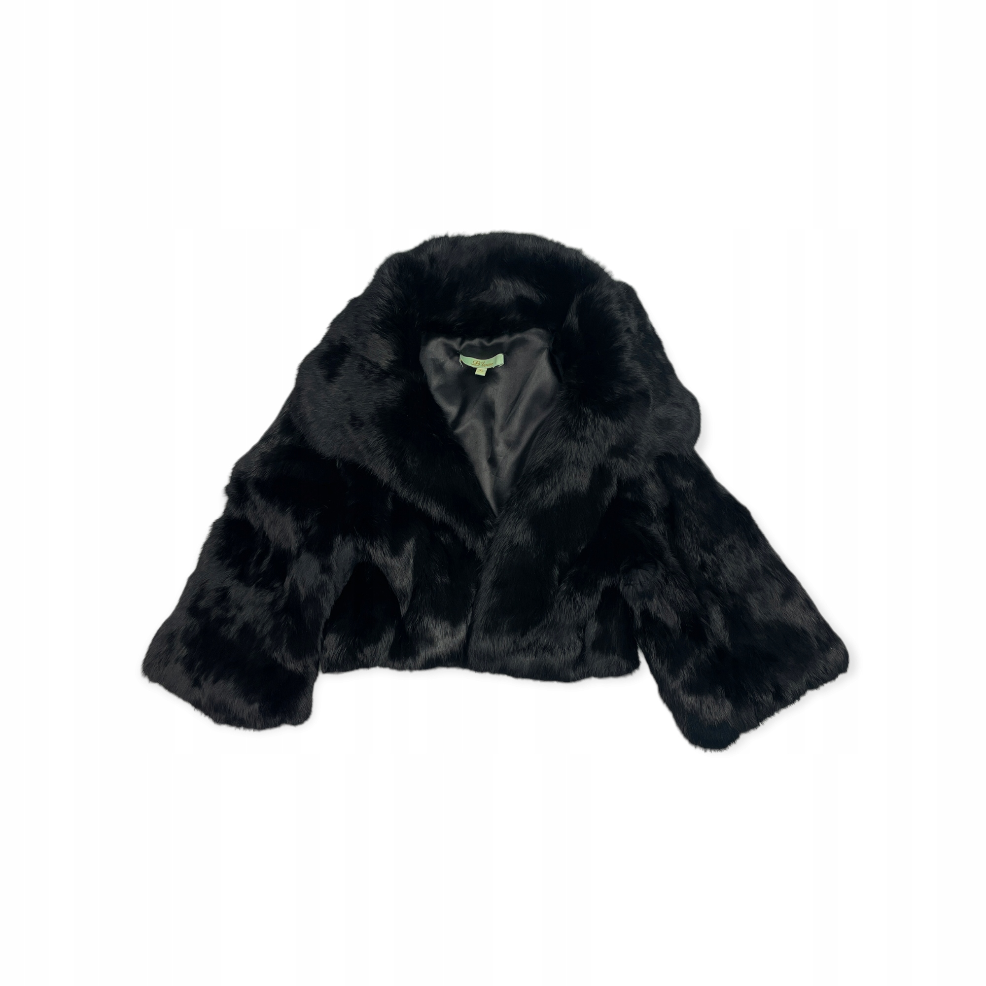 Černé dámské bolerko s kožešina B'love XL