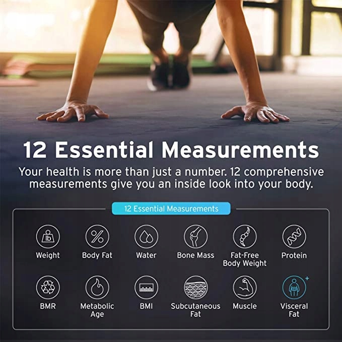 Etekcity waga cyfrowa Bluetooth do pomiaru tkanki Kod producenta SHHMBFECSEA0028