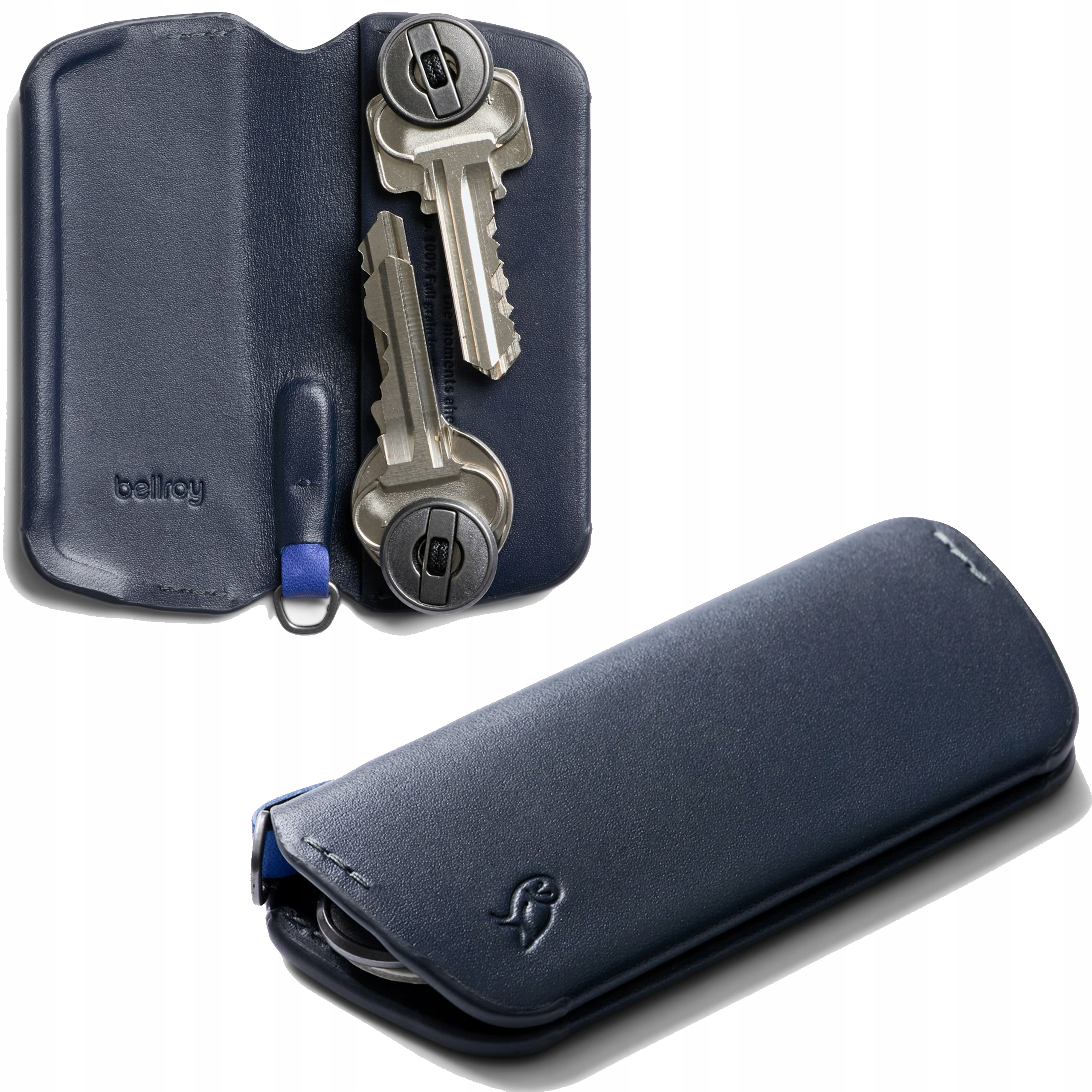 Bellroy Key Cover Plus Pouzdro Kožené na klíče Organizér Pouzdro