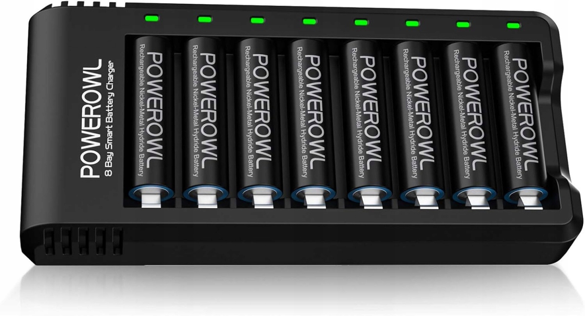 Univerzální Nabíječka Powerowl Pro 8 Akumulátorů Aa Aaa+ 8 akumulátor Aa