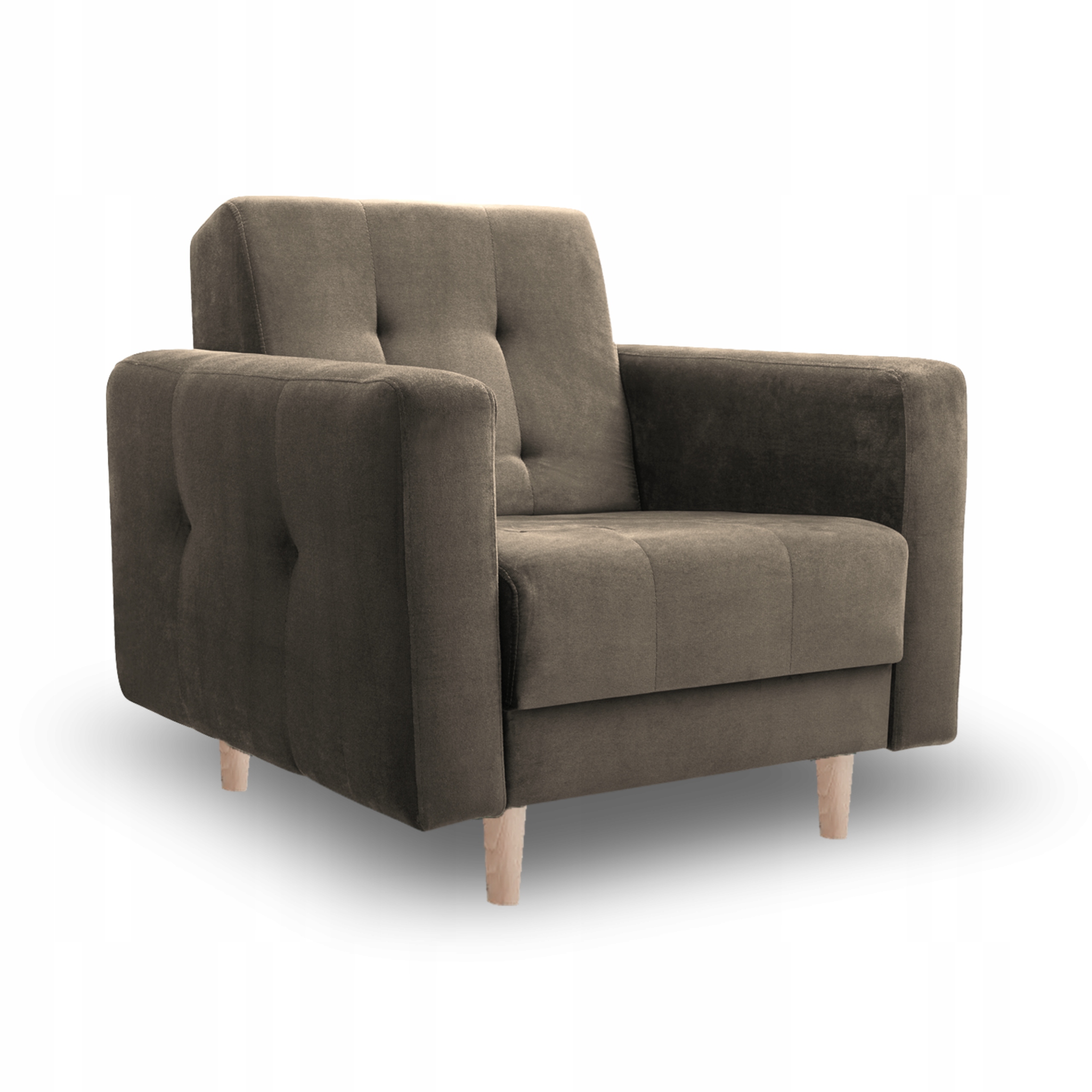 Moderní skandinávské křeslo Lizbona II taupe Paros 03 velur Výrobce