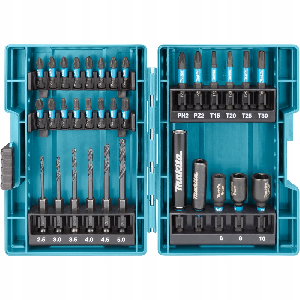 Makita B-66896 Zestaw bitów, wierteł i nasadek
