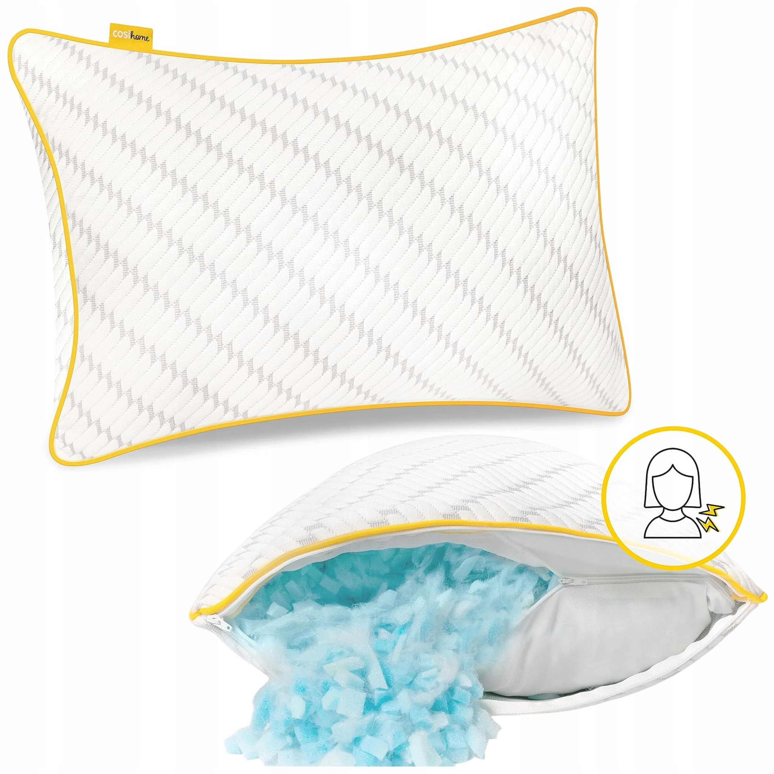 PODUSZKA ERGONOMICZNA ORTOPEDYCZNA CHŁODZĄCA BÓL