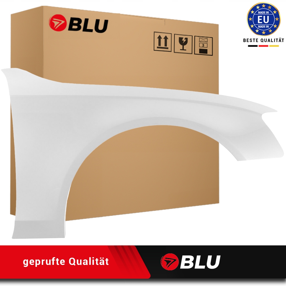 Blu Blatník Audi A4 B8 S4 LS9R pravý bílý 07-11 přední pozink
