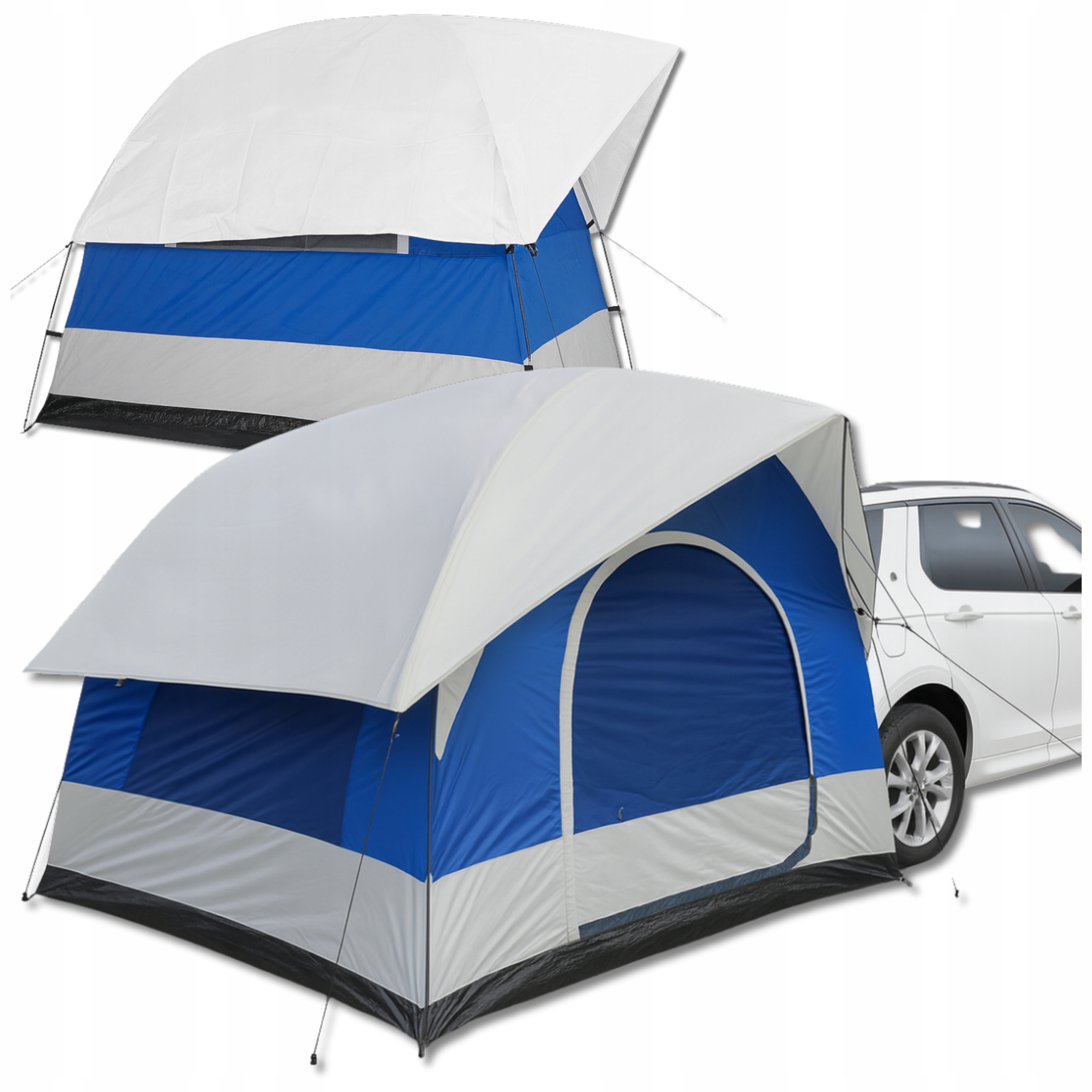 Automobilový stan Vodotesný 4-miestny modrý turistický