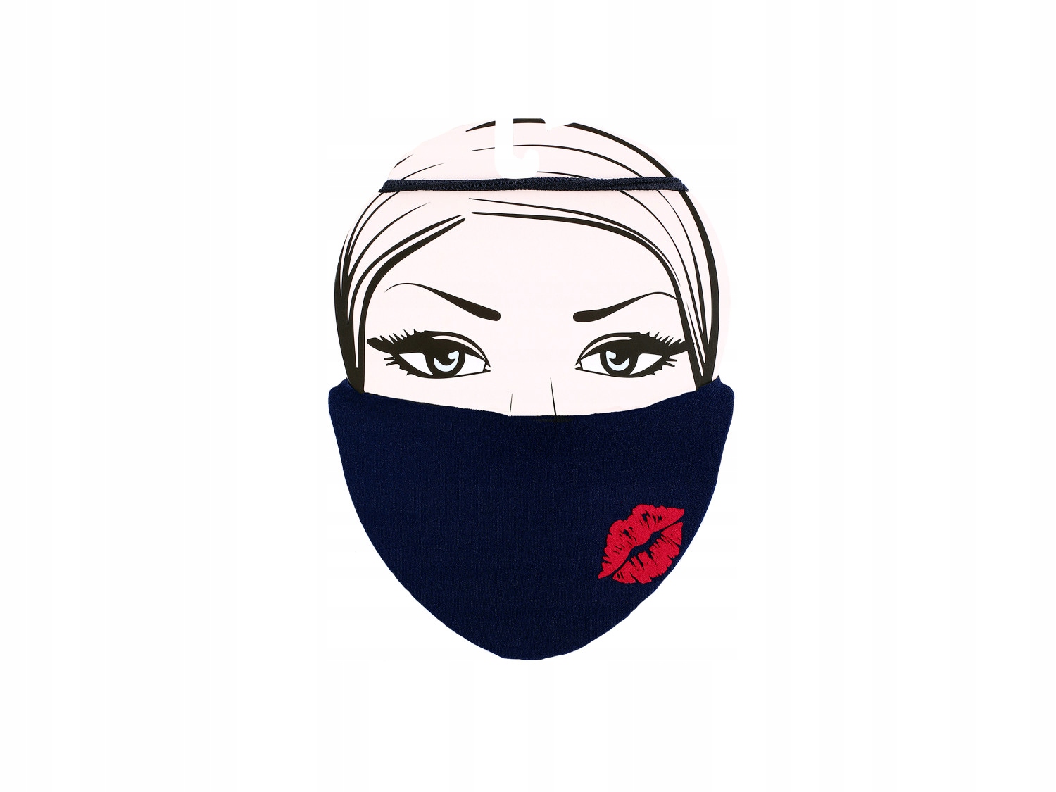 Maseczka ochronna wielorazowa z nadrukiem Lips 2