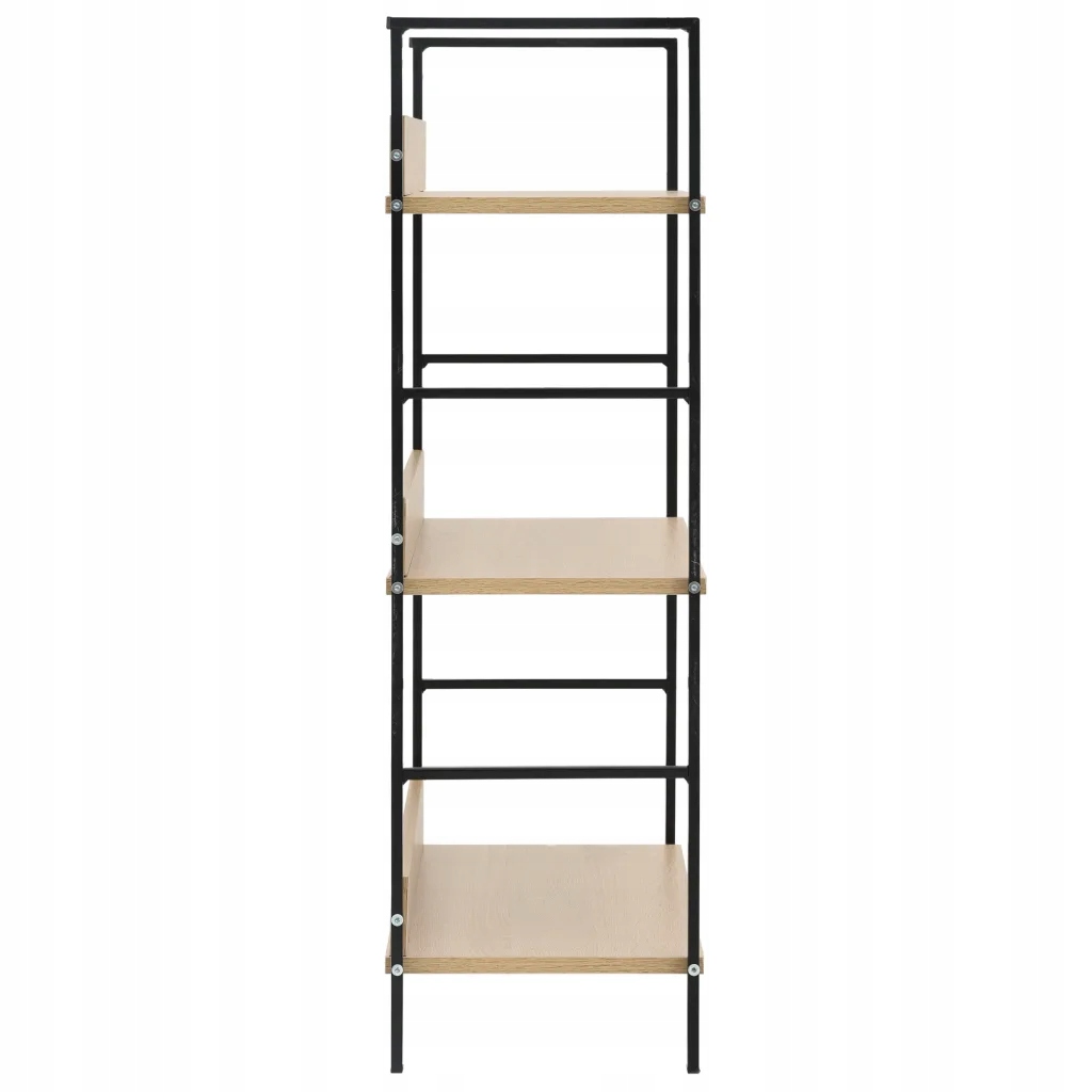 Regał z 3 półkami, kolor dębowy, 60x27,6x90,5 Głębokość mebla 60 cm