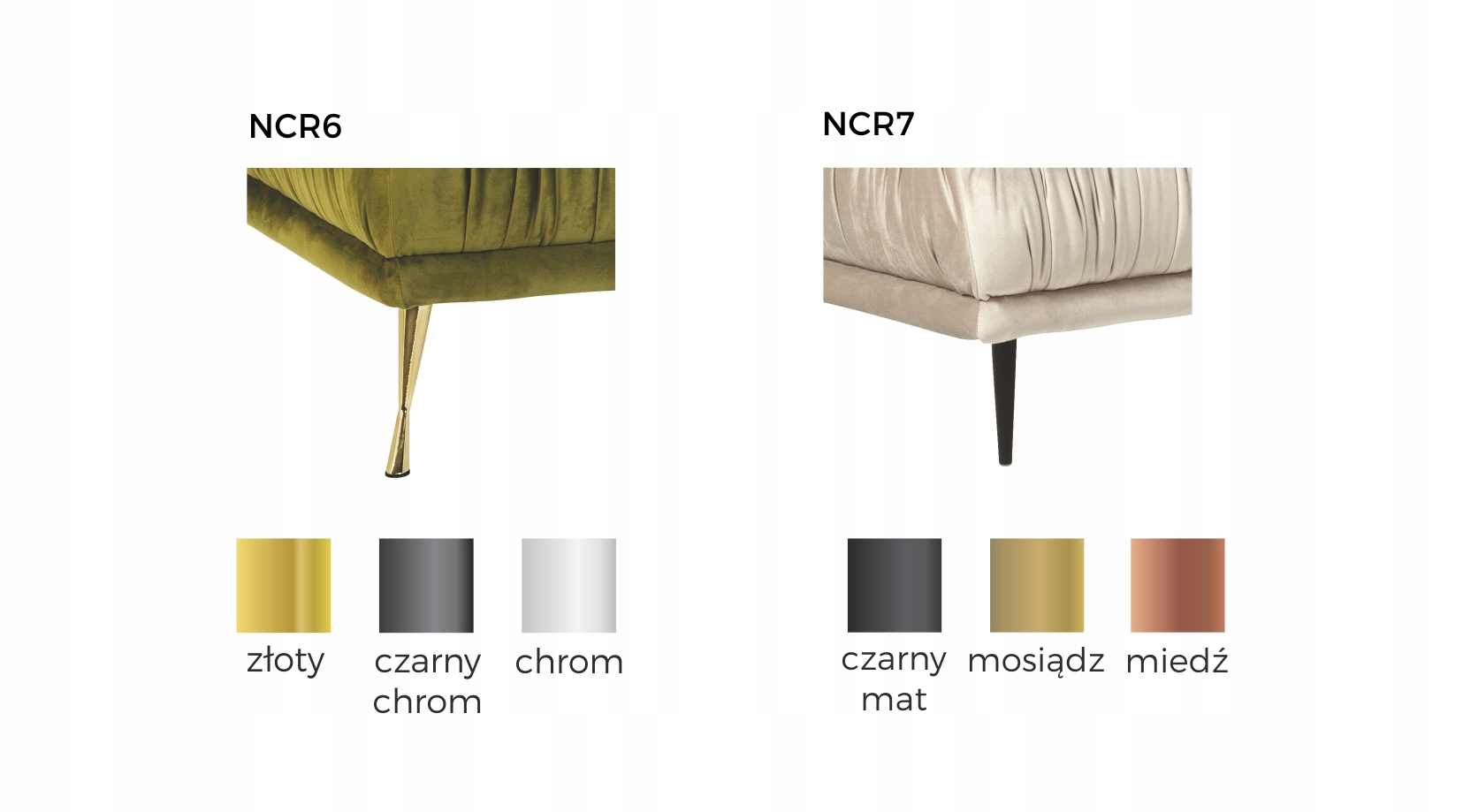 Sofa szezlong leżanka welur velvet HAUSS VELUTTO Szerokość mebla 103 cm