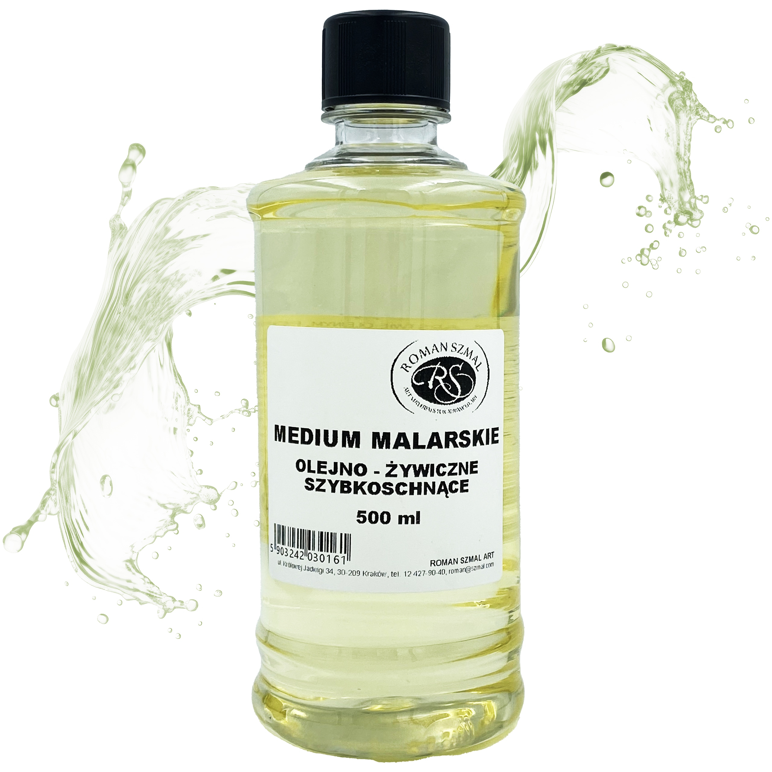 Médium pryskyřičné olejomalby zlepšuje schnutí olejových barev Roman Szmal 500ml