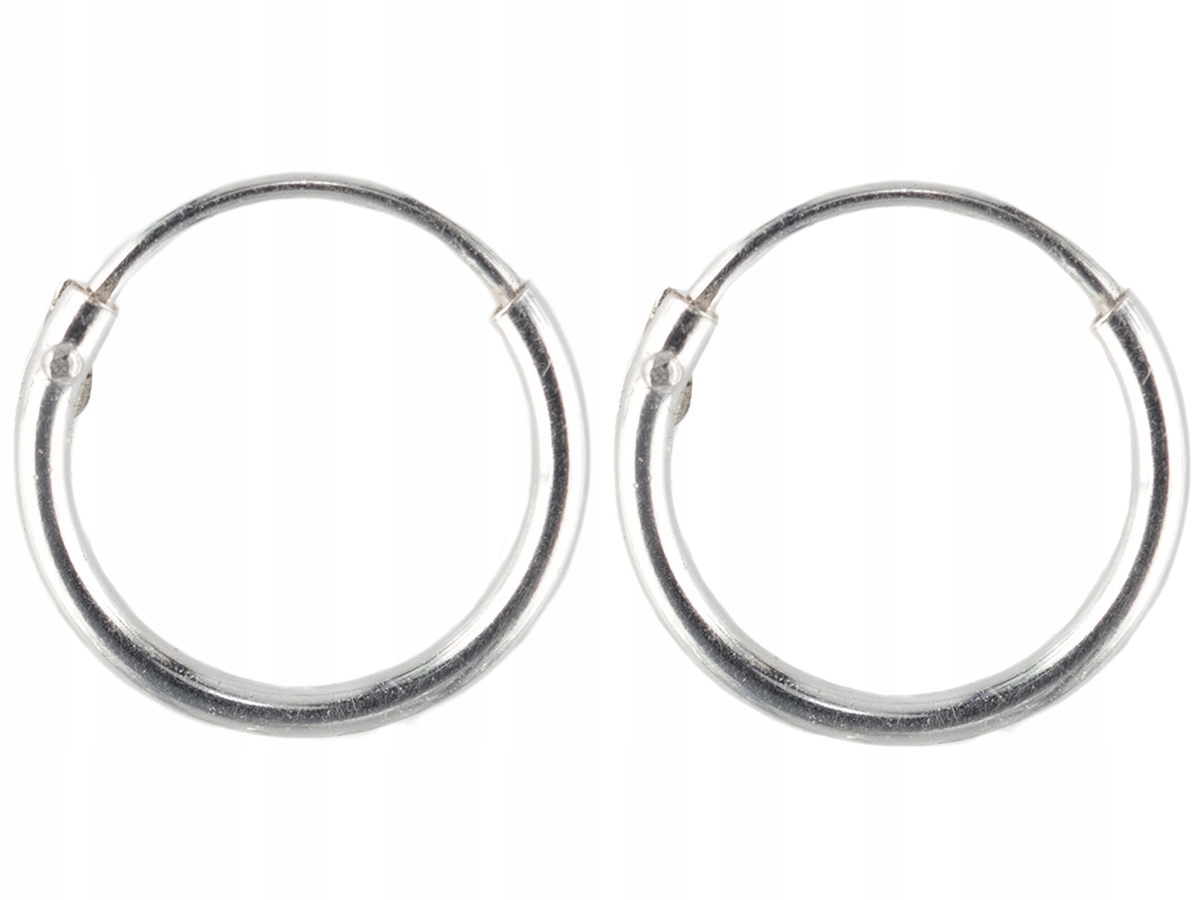 VERSIL kolczyki koła 12 mm serca Swarovski SREBRO Płeć kobieta