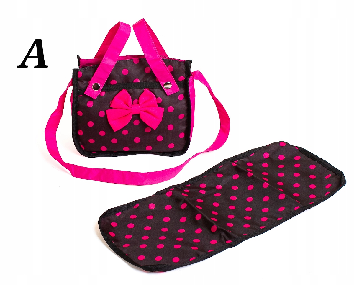 TORBA do wózka dla lalek TOREBKA NA AKCESORIA Elementy zestawu Torba do wózka Podkład do przewijania