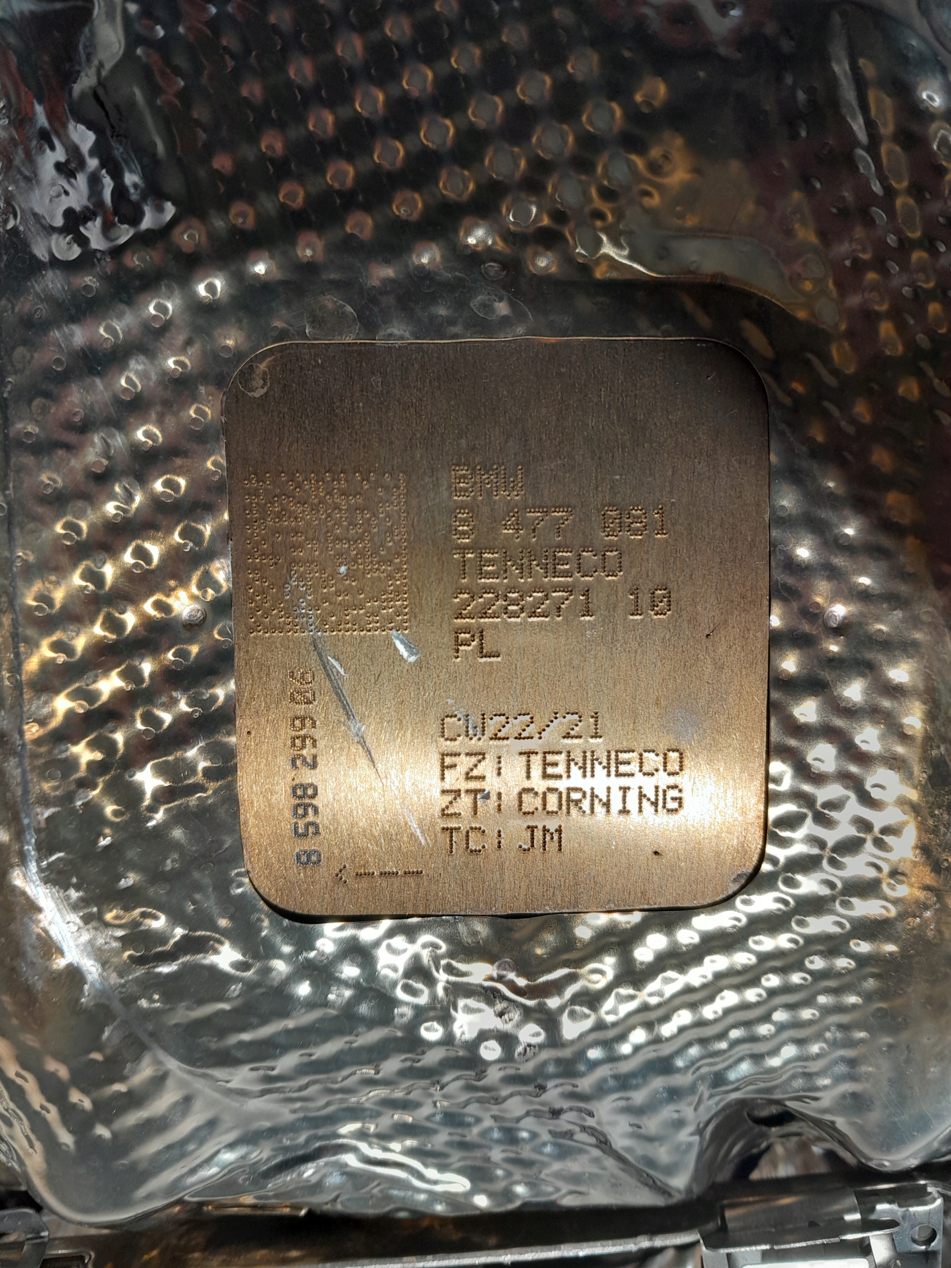 BMW 7 G11 LCI catalyst filter DPF CZASTEK STALYCH 8598299