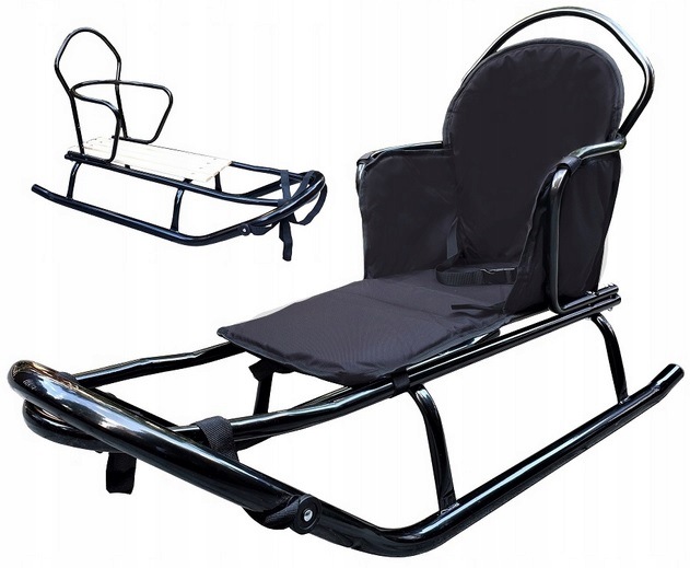 Grube Sanki Sportline Fast +oparcie +materac 150kg