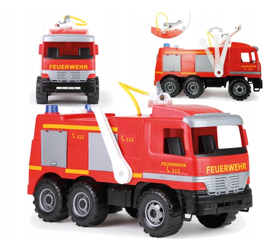 DUŻA STRAŻ POŻARNA JEŹDZIK 50 KG ARMATKA LENA Materiał karton plastik inny