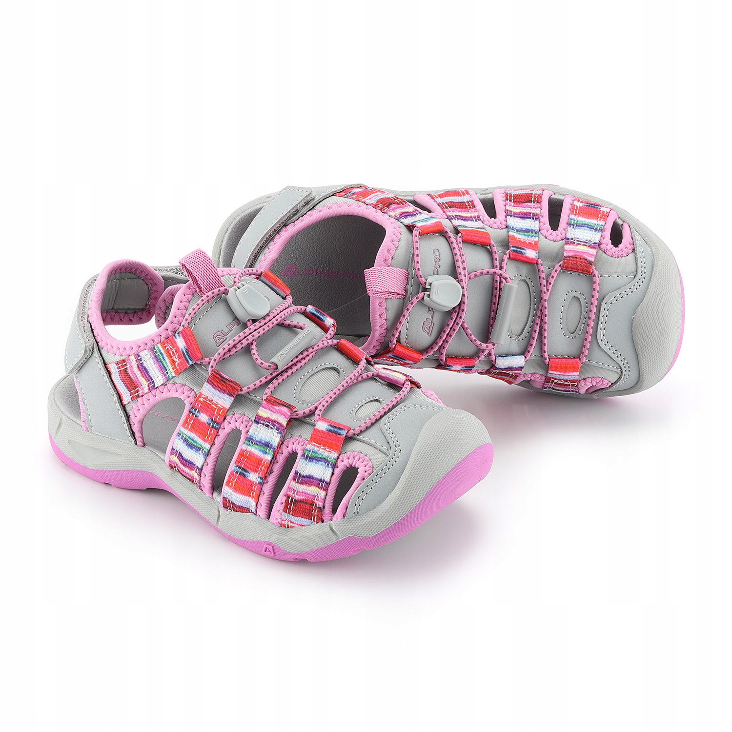 Dziecięce sandały turystyczne zakryty nosek Alpine Pro Koremo k.różowy r.30