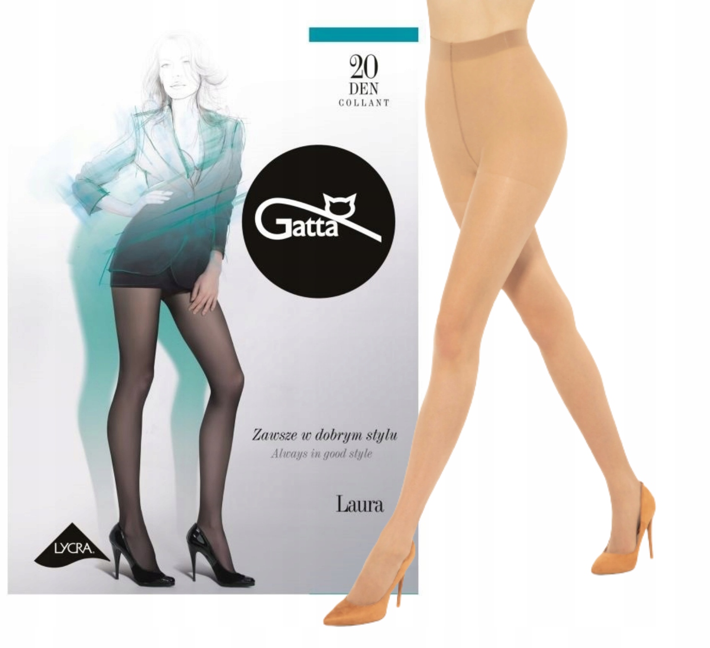 

Rajstopy damskie Gatta Laura 15/20 Den 2-S dune