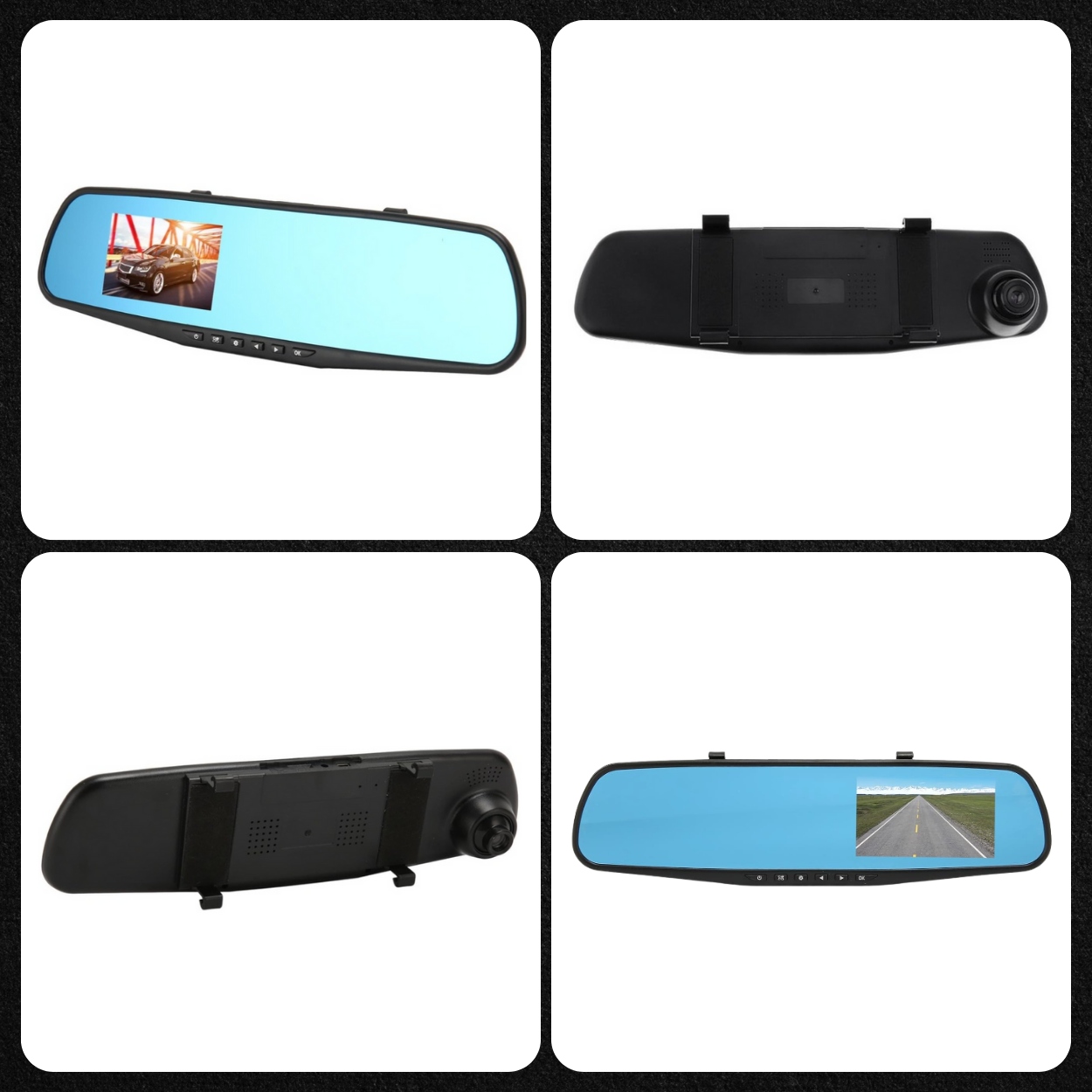 WIDEOREJESTRATOR LUSTERKO KAMERA SAMOCHODOWA Model Wideorejestrator w lusterku