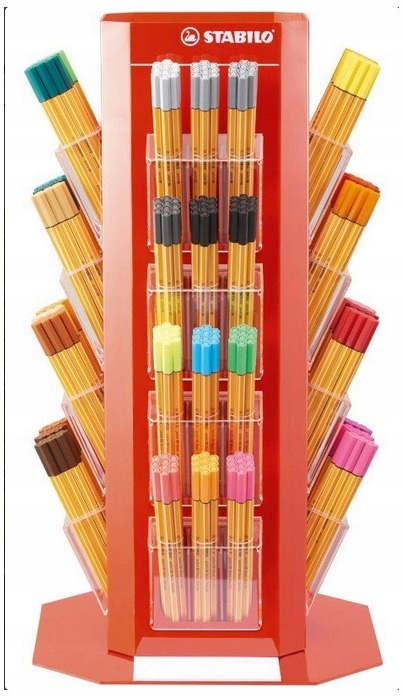 Kreslicí pera Komplet Point 88 Display 480 Kusů Fixy Stabilo