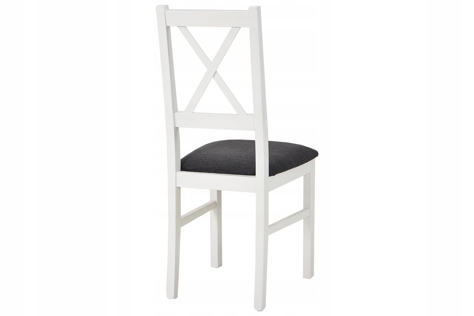 6 krzeseł z drewna BIAŁE i ROZKŁADANY stół SONOMA Szerokość stołu 80 cm