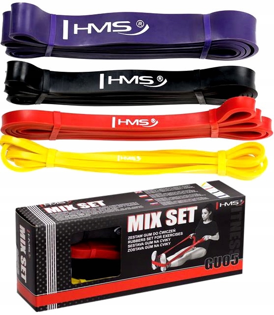 

Zestaw Gum Taśm Hms Do Ćwiczeń Taśma Gu05