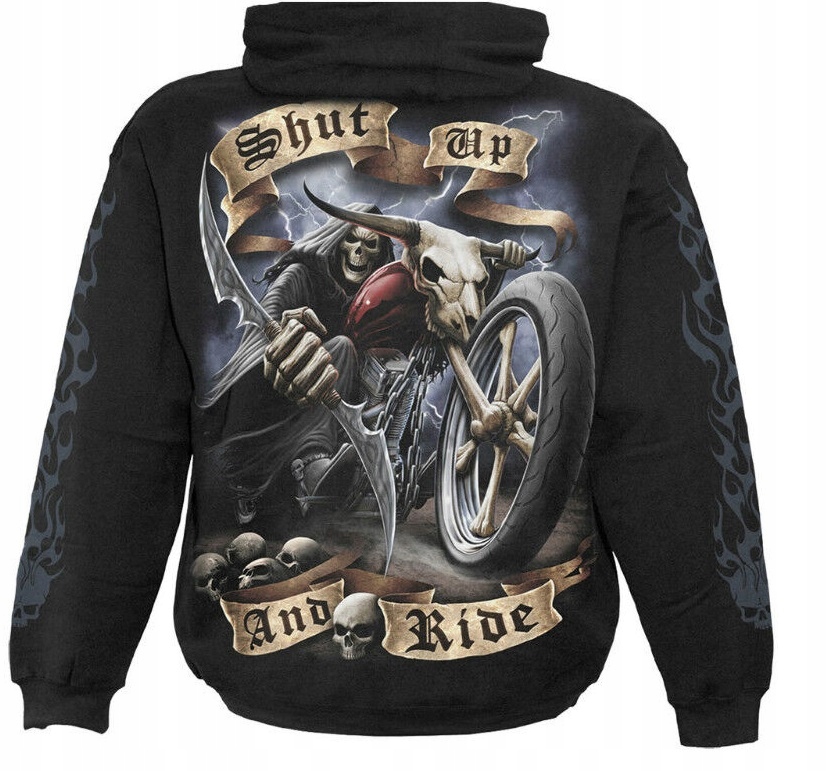 Na Motor Shut Up And Ride mikina od firmy Spiral M
