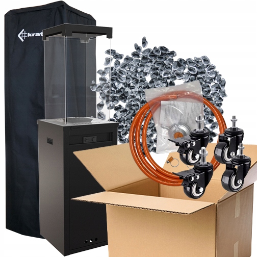 Patio Light Čierna Kratki Obal Kamene