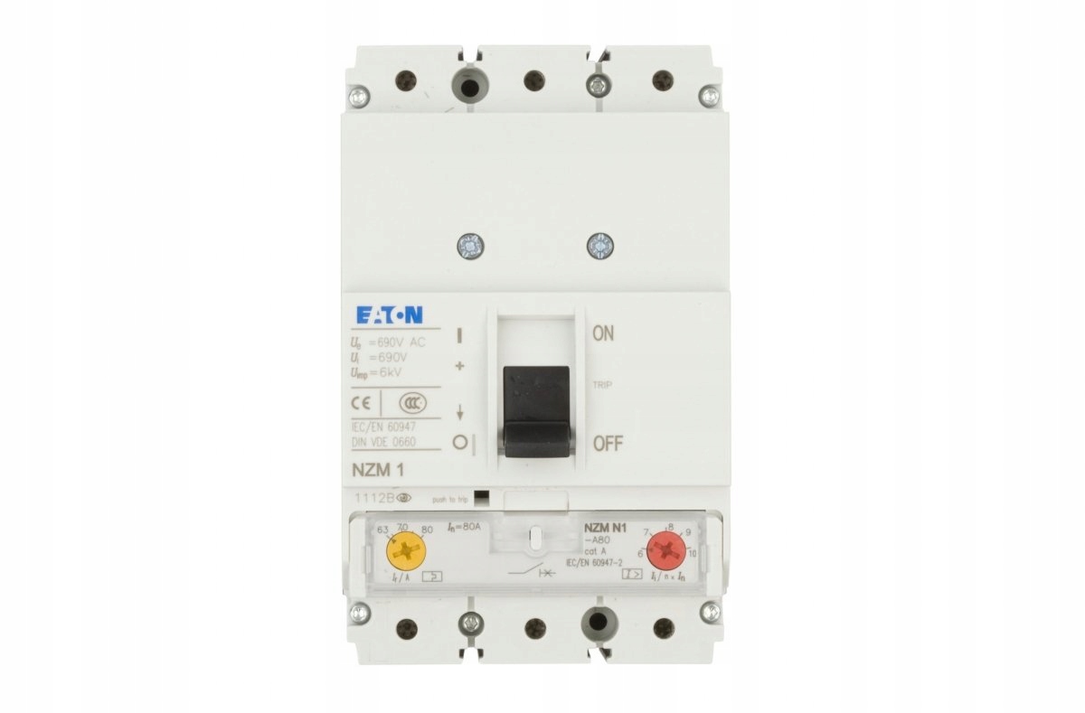 Wyłącznik mocy 3P 80A 50kA NZMN1-A80 259084
