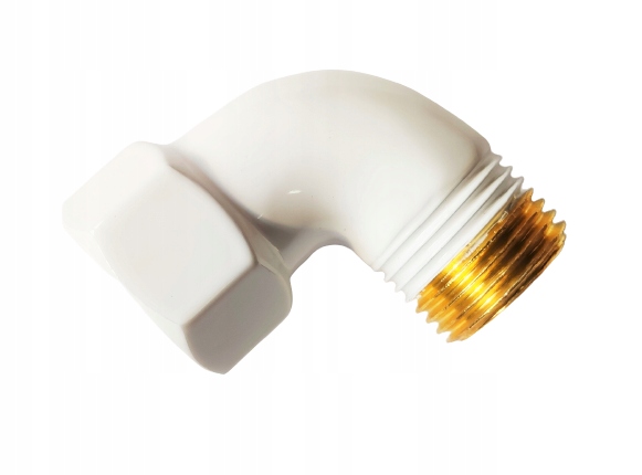 KOLANO 1/2" GW/GZ NYPLOWE BIAŁE MOSIĄDZ Marka Sol-Arm