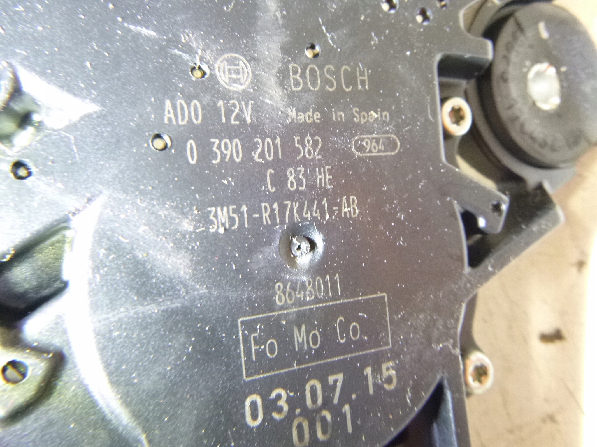 Wischergestänge heck Ford C-Max 0390201582