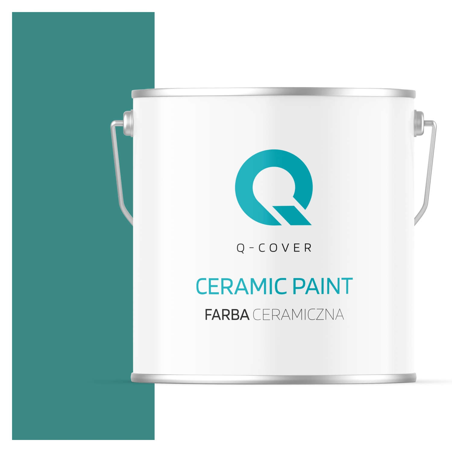 Keramická Farba Na Stenu Hlboká Matná 5 L Farba Tyrkysová Tmavá H1421 Biela