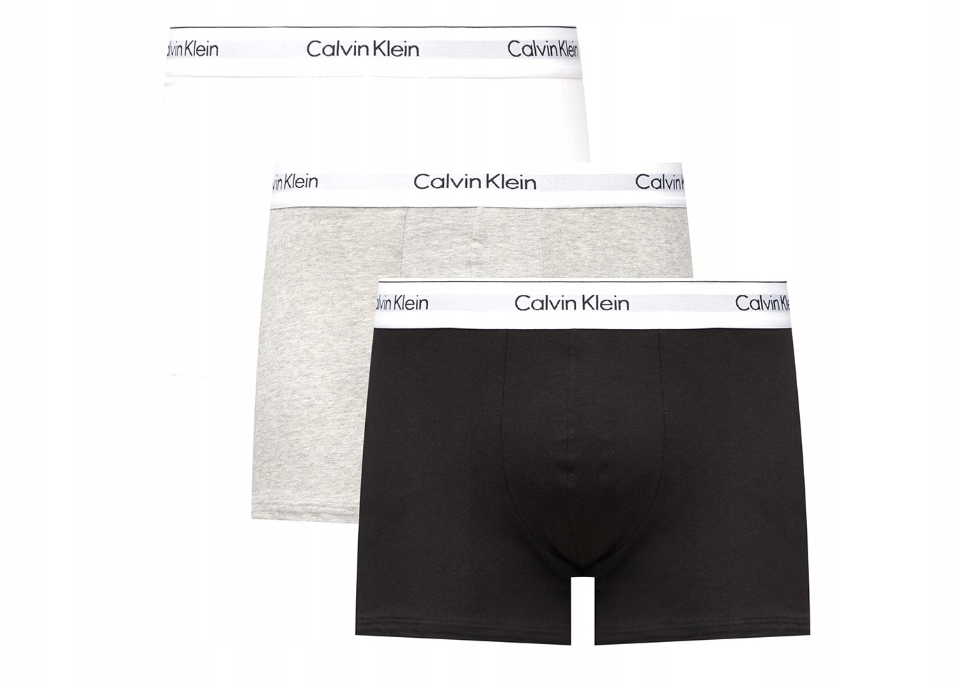 Calvin Klein Moderní Boxerky 3 Pack Big Cotton Stretch UW5 4XL